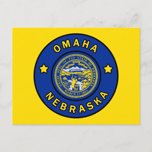 Omaha Nebraska Briefkaart (Voorkant)