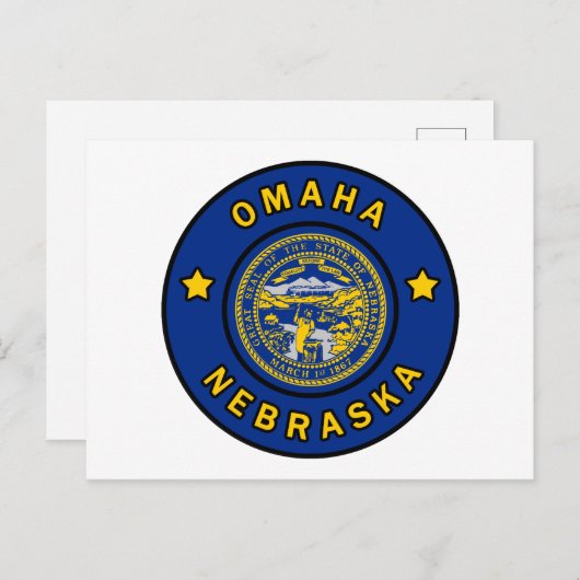 Omaha Nebraska Briefkaart (Voorkant / Achterkant)