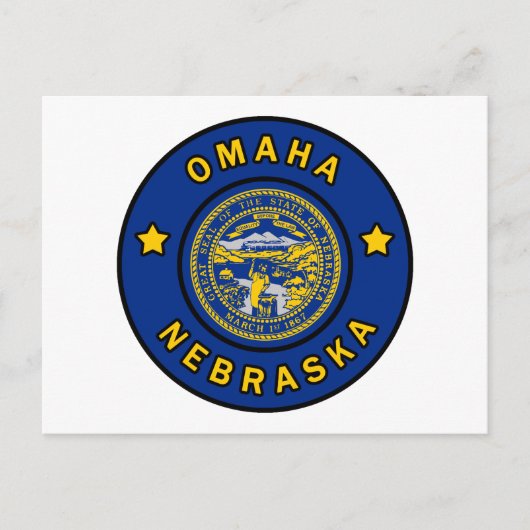 Omaha Nebraska Briefkaart (Voorkant)