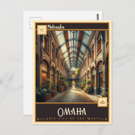 Omaha, Nebraska | Briefkaart (Voorkant / Achterkant)