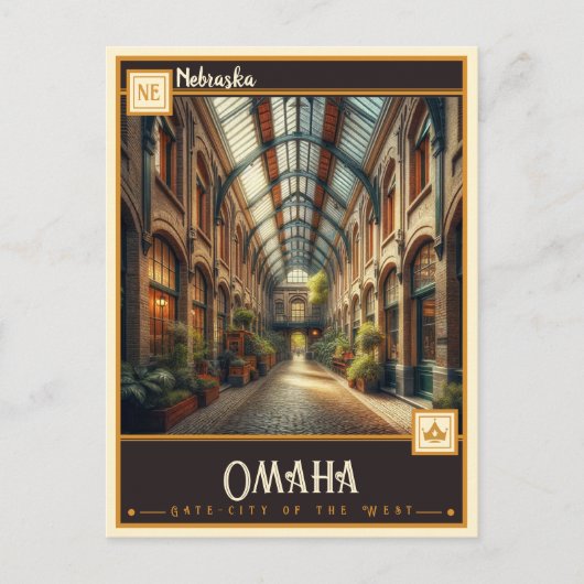 Omaha, Nebraska |  Briefkaart (Voorkant)