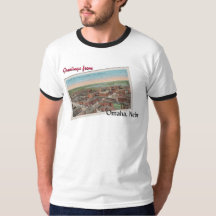 Omaha, Nebraska Briefkaart T-Shirt