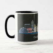 Omaha, Nebraska City Skyline Coffee Mok (Links)