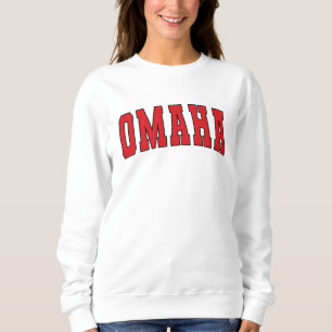 Omaha Nebraska  College Style Sweatshirt