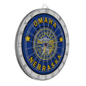 Omaha Nebraska Dartbord (Voorkant Links)