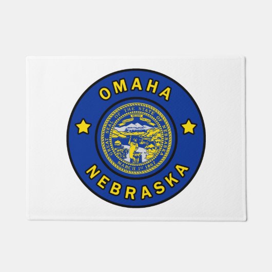 Omaha Nebraska Deurmat (Voorkant)