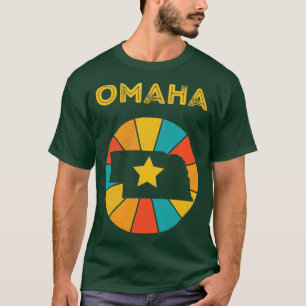 Omaha Nebraska  Distress Souvenir T-shirt