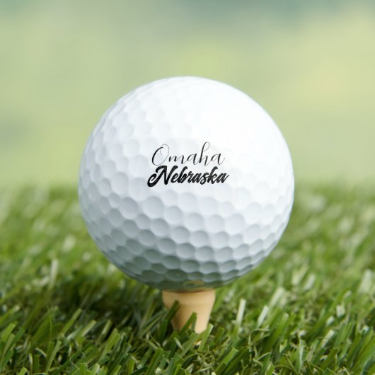 Omaha, Nebraska Golfballen (Insitu Shirt)
