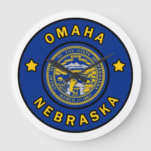 Omaha Nebraska Grote Klok (Voorkant)