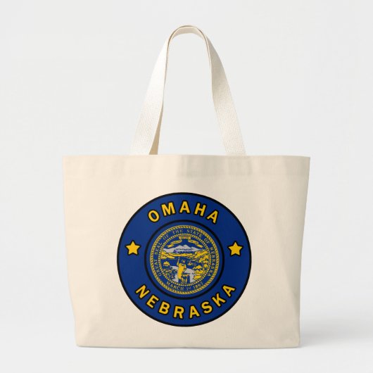 Omaha Nebraska Grote Tote Bag (Voorkant)
