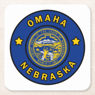 Omaha Nebraska Kartonnen Onderzetters