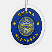 Omaha Nebraska Keramisch Ornament (Links)