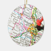Omaha, Nebraska Keramisch Ornament (Links)
