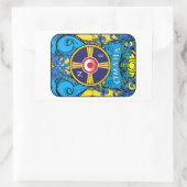 OMAHA NEBRASKA LOGO RECHTHOEKIGE STICKER (Tas)