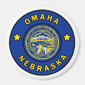 Omaha Nebraska Magneet (Voorkant)