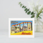 Omaha Nebraska NE Old Vintage Travel Souvenir Briefkaart (Staand voorkant)