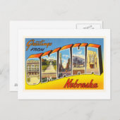 Omaha Nebraska NE Old Vintage Travel Souvenir Briefkaart (Voorkant / Achterkant)