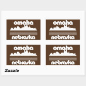 Omaha Nebraska Rechthoekige Sticker (Vel)