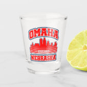 Omaha, Nebraska Shot Glas (Voorkant)