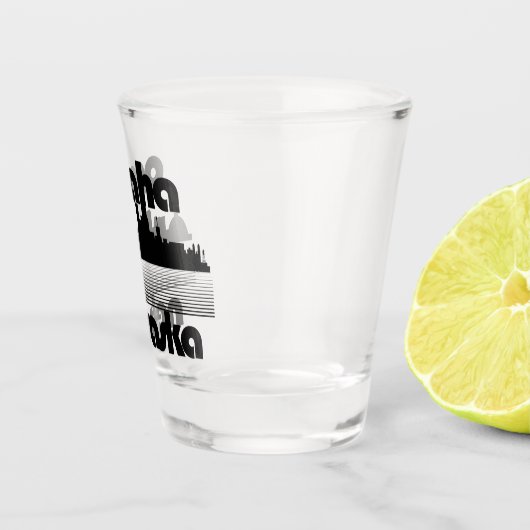 Omaha Nebraska Shot Glas (Rechts)