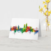 Omaha Nebraska Skyline Kaart (Gele Bloem)