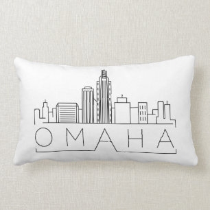 Omaha, Nebraska Skyline Kussen