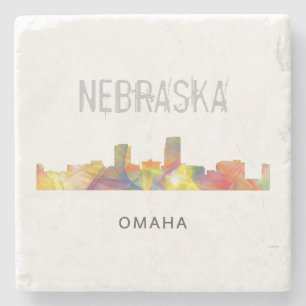 OMAHA NEBRASKA SKYLINE WB1 - STENEN ONDERZETTER