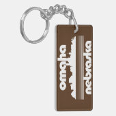 Omaha Nebraska Sleutelhanger (Voorkant Links)