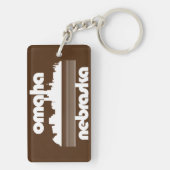 Omaha Nebraska Sleutelhanger (achterkant)