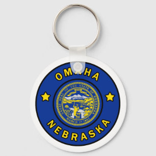 Omaha Nebraska Sleutelhanger