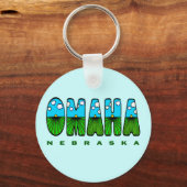 OMAHA NEBRASKA SLEUTELHANGER (Voorkant)