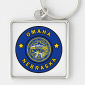 Omaha Nebraska Sleutelhanger (Voorkant)