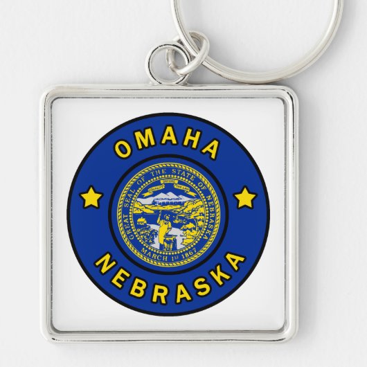 Omaha Nebraska Sleutelhanger (Voorkant)