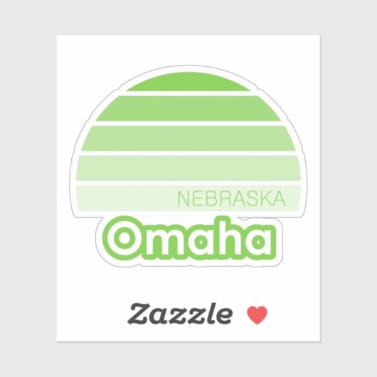 Omaha Nebraska Sticker (Vel)