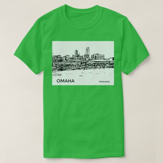 Omaha Nebraska T-shirt (Design voorkant)