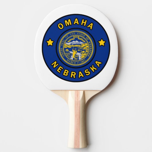 Omaha Nebraska Tafeltennisbatje (Voorkant)