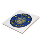 Omaha Nebraska Tegeltje (Zijkant)
