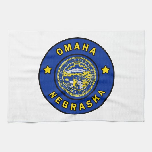 Omaha Nebraska Theedoek (Horizontaal)