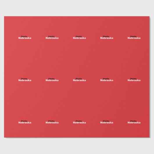 Omaha, Nebraska wrapping Paper Cadeaupapier (Vlak)