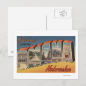 Omaha, NebraskaLarge Letter ScenesOmaha, NE Briefkaart (Voorkant / Achterkant)