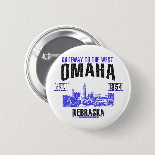 Omaha Ronde Button 5,7 Cm (Voorkant /achterkant)
