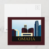 Omaha Skyline Briefkaart (Voorkant / Achterkant)
