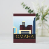 Omaha Skyline Briefkaart (Staand voorkant)