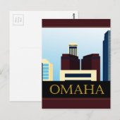 Omaha Skyline Briefkaart (Voorkant / Achterkant)