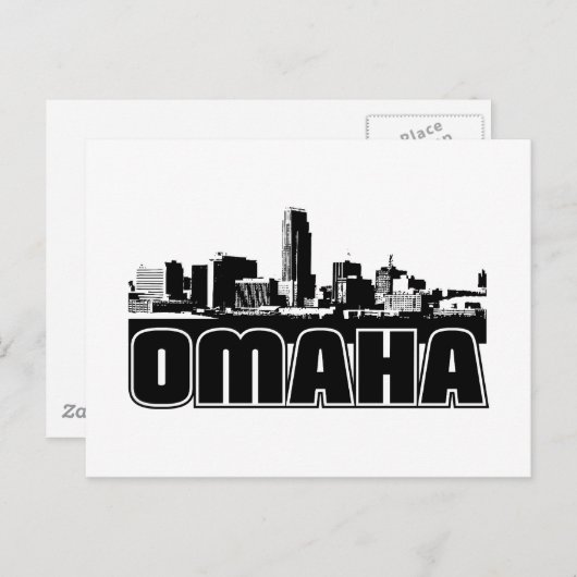 Omaha Skyline Briefkaart (Voorkant / Achterkant)