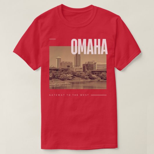 Omaha stad t-shirt (Design voorkant)