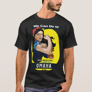 Omaha stam inheemse Amerikaanse indiaanse vrouw no T-shirt