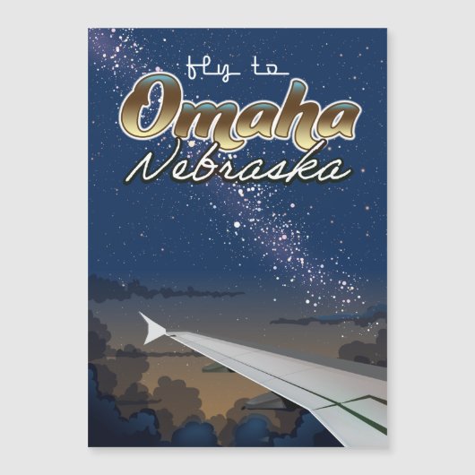 Omaha, vliegposter van Nebraska (Voorkant)