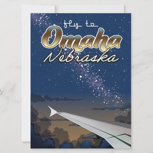 Omaha,  vliegposter van Nebraska (Voorkant)