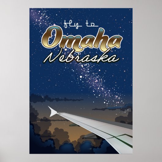 Omaha,  vliegposter van Nebraska Poster (Voorkant)